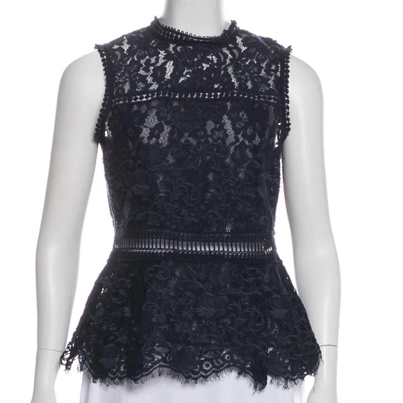 SEA NEW YORKSea Semi-Sheer Lace Top